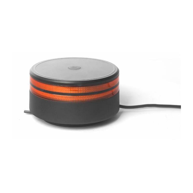 Lampeggiante LED 12-24V base magnetica, 25W, IP67, 50 LED, doppia riga luminosa