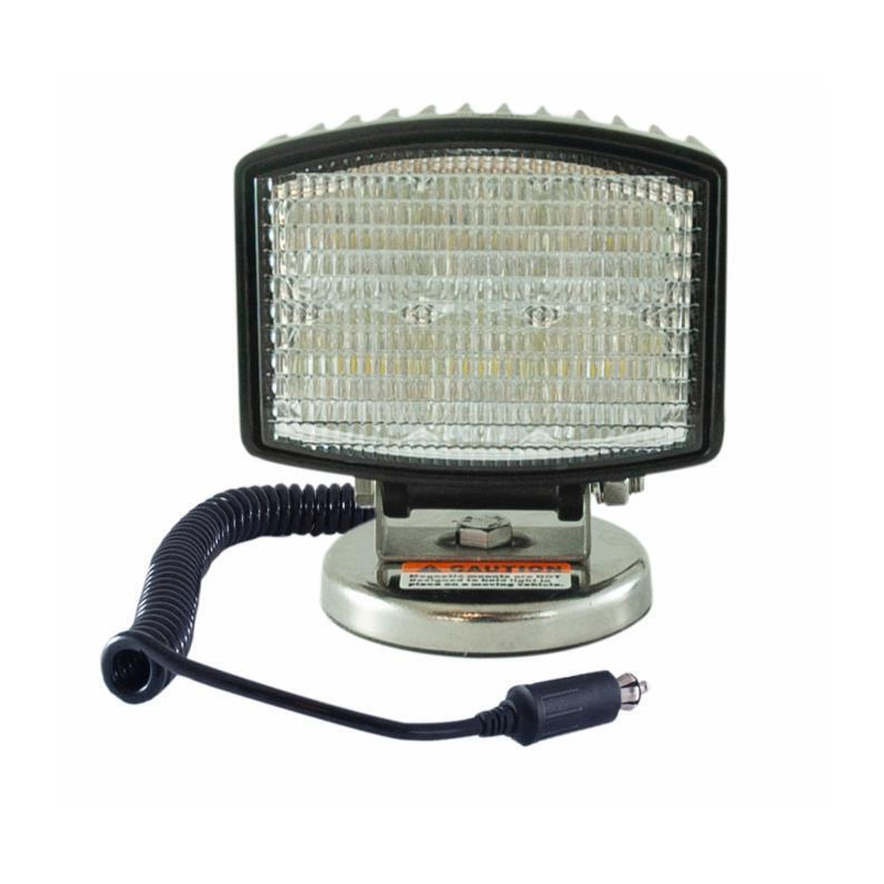 Faro lavoro rettangolare a LED 12-28V, 18W, 1350LM, 6 LED, raggio ampio/largo