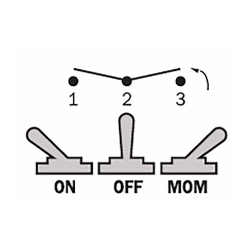 INTERRUTTORE A LEVETTA UNIPOLARE ON-OFF-MOM