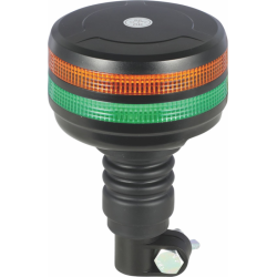 Lampeggiante 12-24V LED verdi e arancioni per segnalazione veicoli al lavoro