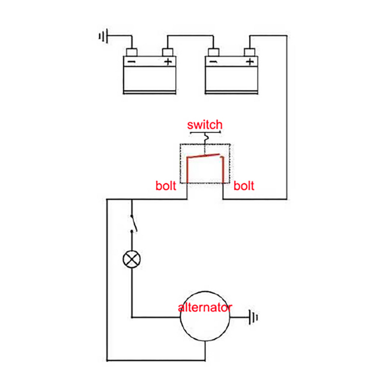 Interruttore staccabatteria max 48V 300A