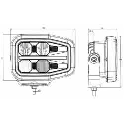 Fanale anteriore sx LED 12-24 V con freccia dinamica
