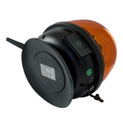 Lampeggiante LED magnetico a batteria  12-24V, 22W, IP67, 10 LED. Autonomia batteria 6 ore