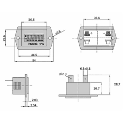 Contaore digitale LCD 10-28 V