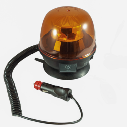 Lampeggiante LED magnetico a batteria e telecomando 12-24V, 22W, IP67, 10 LED. Autonomia batteria 6 ore