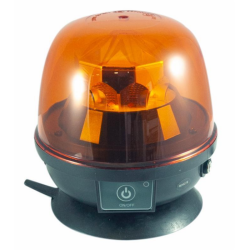 Lampeggiante LED magnetico a batteria e telecomando 12-24V, 22W, IP67, 10 LED. Autonomia batteria 6 ore