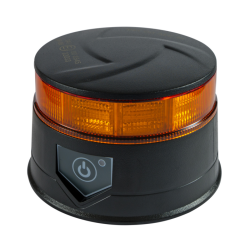 Lampeggiante magnetico LED a batteria 12-24V, 19W, IP67, 30 LED. Autonomia batteria 6,5 ore.