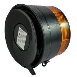 Lampeggiante magnetico LED a batteria 12-24V, 19W, IP67, 30 LED. Autonomia batteria 6,5 ore.