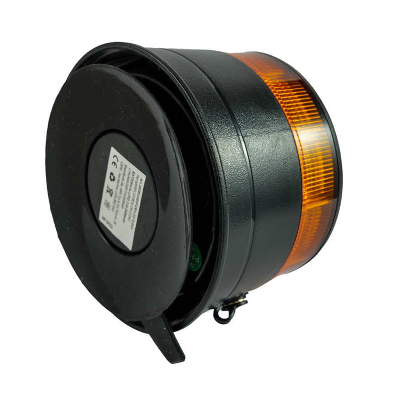Lampeggiante magnetico LED a batteria 12-24V, 19W, IP67, 30 LED. Autonomia batteria 6,5 ore.