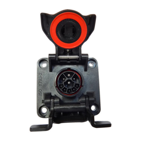 Presa 9 poli ISOBUS Active nera 12V in plastica