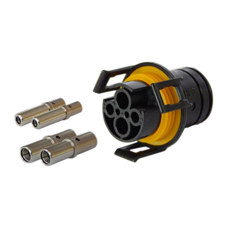 Kit spina 4 poli per presa ISOBUS 12V in plastica