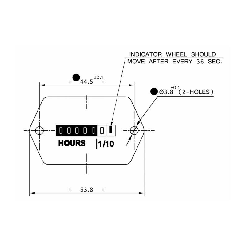 Contaore analogico 10-28 V DC