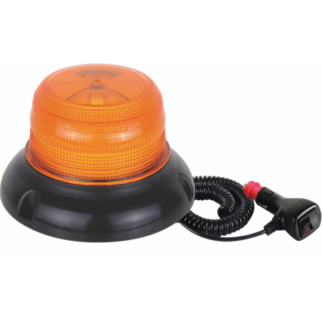 Lampeggiante a LED base a imbuto magnetica 12-24V, IP67, 24 LED, 36W. Approvato ICAO.