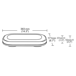 Barra a LED magnetica 12-24V DC 76W