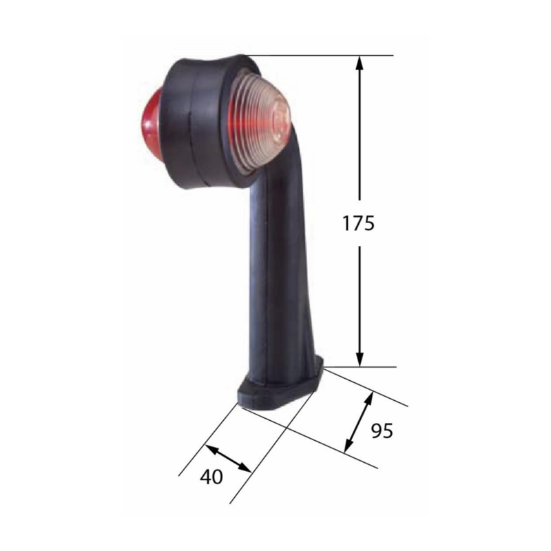 LUCE D'INGORMBRO A LED AD ANGOLO