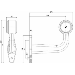 LUCE D'INGORMBRO A LED AD ANGOLO
