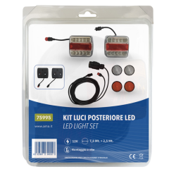 KIT LUCI POSTERIORI LED 7,6 M + 2,5 M CON CAVI CONNETTORIZZATI SEPARABILI