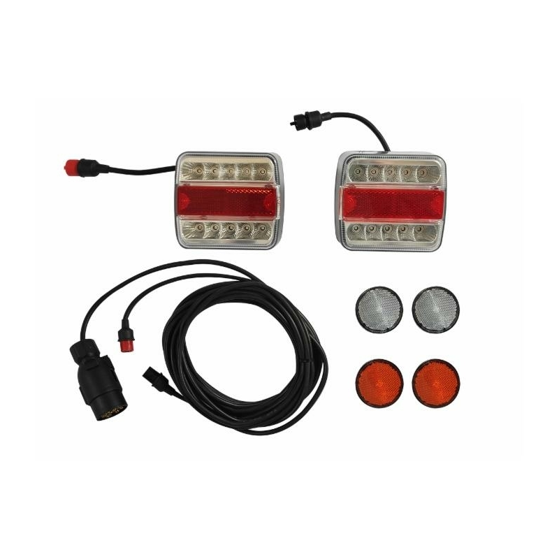 KIT LUCI POSTERIORI LED 7,6 M + 2,5 M CON CAVI CONNETTORIZZATI SEPARABILI