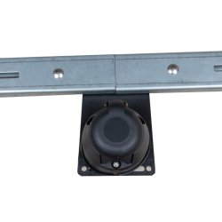 Barra regolabile 1400 ÷ 2100 mm con fanali posteriori 12V alogeni e triangoli rifrangenti