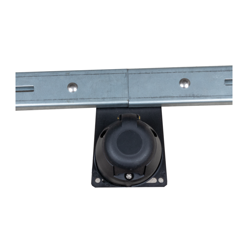 Barra regolabile 1400 ÷ 2100 mm con fanali posteriori 12V alogeni e triangoli rifrangenti