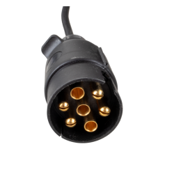 Barra regolabile 1400 ÷ 2100 mm con fanali posteriori 12V alogeni e triangoli rifrangenti