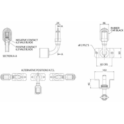 PIANTONE BIPOLARE INCLINABILE