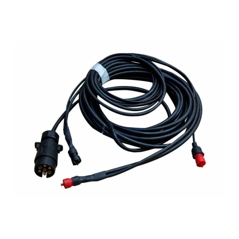 Paraurto fisso  in ferro pre-zincato 2200 mm con fanali posteriori e luce targa 12V LED.