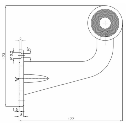 Luce di ingombro laterale a 90°, luce bianca e rossa alogena