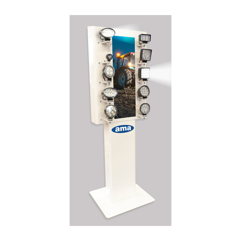 Espositore per fanali e girofari