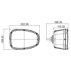 Proiettore LED 10-30V, lato destro