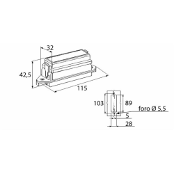 SCATOLA FUS 8VIE INCASSO MTA