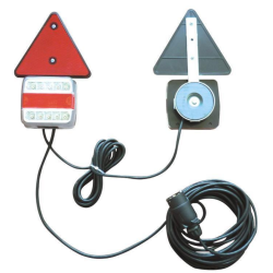 KIT LUCI POSTERIORI LED CON MAGNETE, TRIANGOLI, CAVO 12 M + 2,5 M