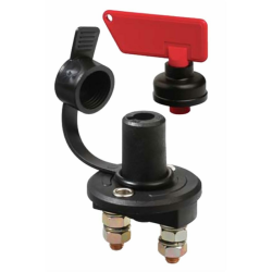 Interruttore staccabatteria ad azionamento manuale con chiave estraibile e cappuccio di protezione 100A