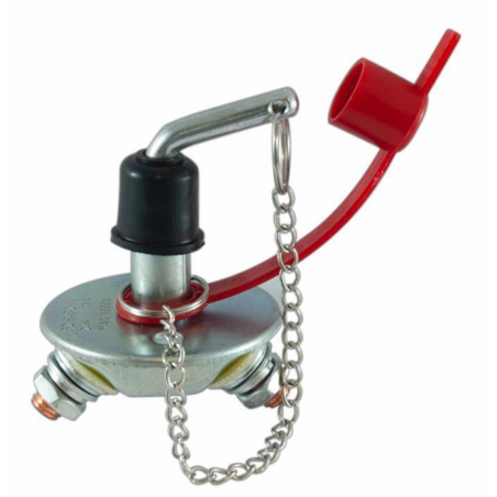 Interruttore staccabatteria manuale con leva estraibile 150 A