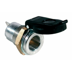 Presa bipolare 12-24V in alluminio con coperchio
