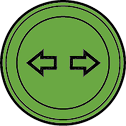 SPIA VERDE LUCI DI DIREZIONE