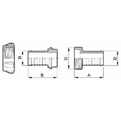 RACOR CON PORTAGOMA D.25