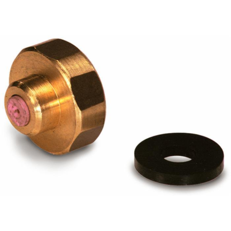 TESTATA IN OTTONE COMPLETA CON UGELLO IN CERAMICA