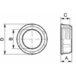 GHIERA PER PORTAG. 1" 1/2 CPL
