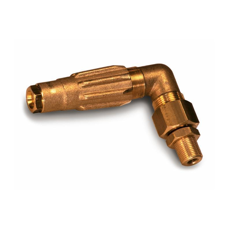 NEBULIZZATORE CURVO LEGGERO CON UGELLO A VENTAGLIO - 3/8'