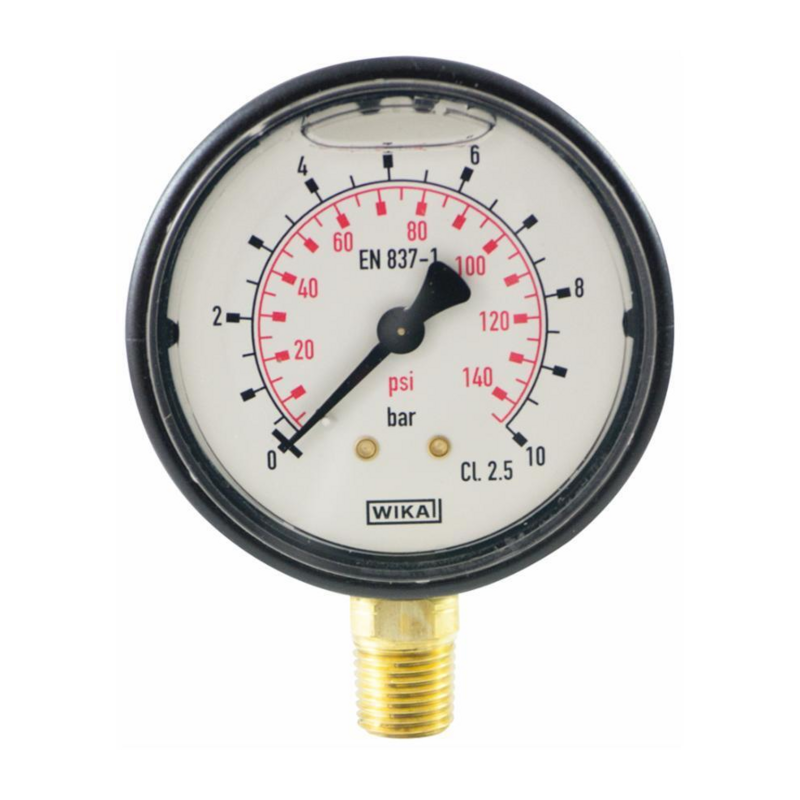 MANOMETRO IN ABS Ø 63MM, SCALA 0/16 BAR, ATTACCO RADIALE R 1/4"