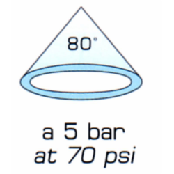 UGELLO A CONO ATR 80° BLU