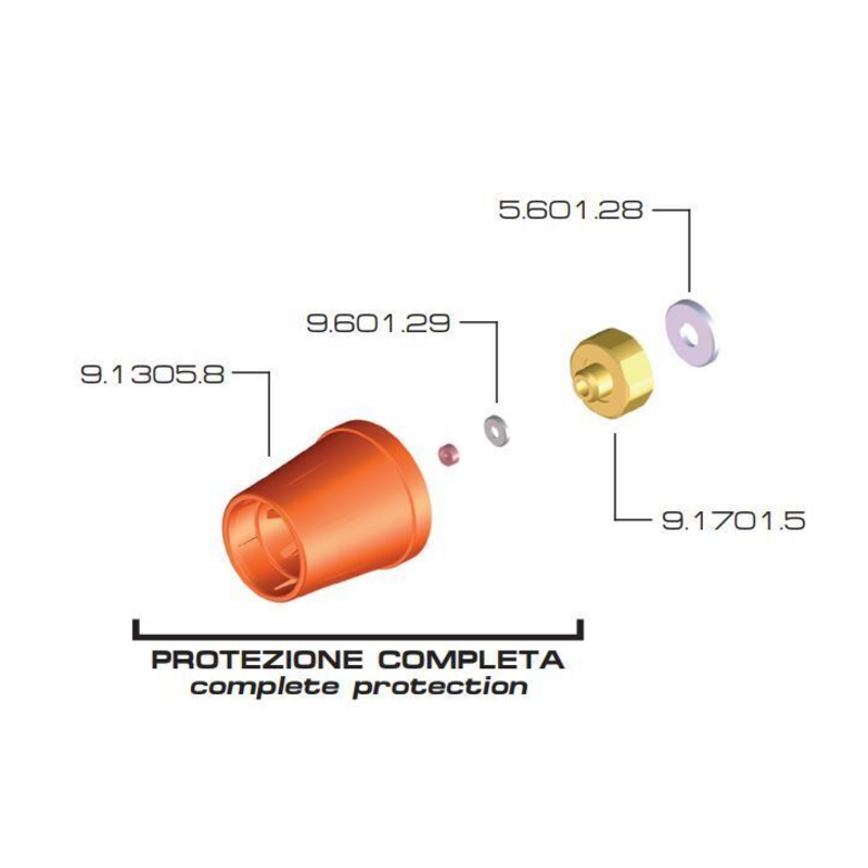 PROT.TURBO Ø12X19F C/UGEL.Ø1,2