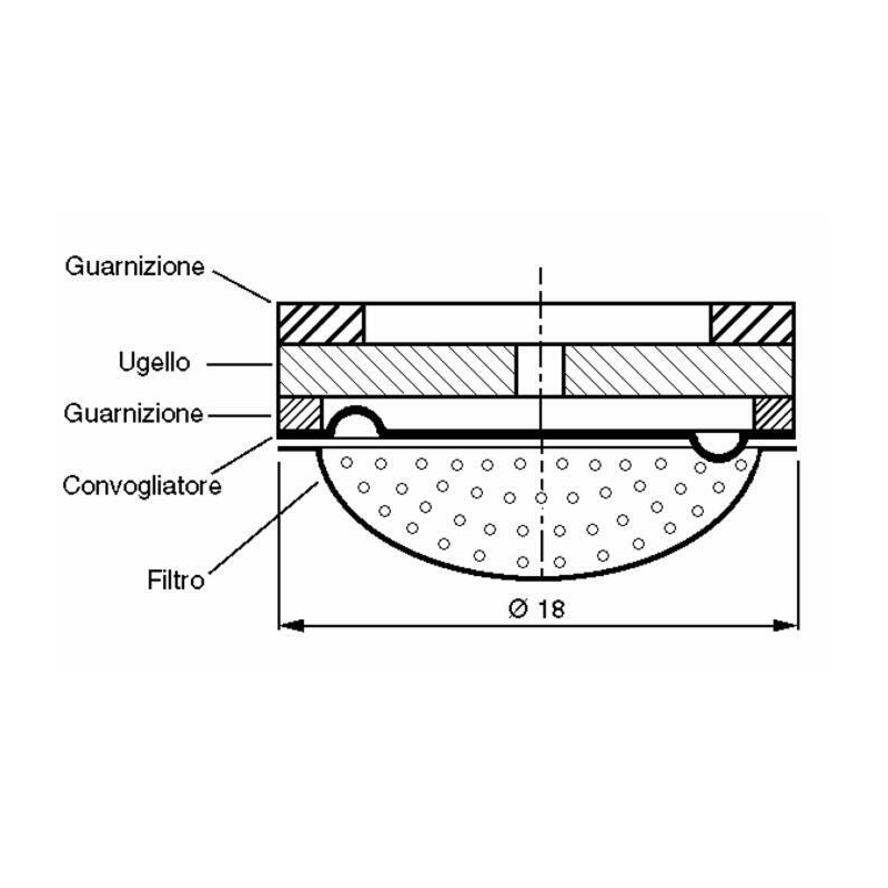 UGELLO CERAMICA Ø18 FOROØ1,8