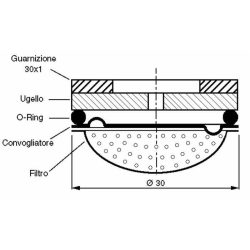 UGELLO Ø30 FORO Ø1,2