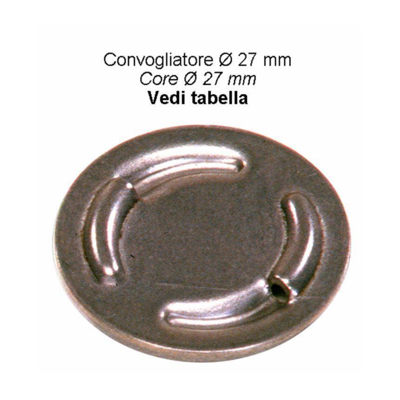 CONVOGL.ACCIAIO Ø27 FORO Ø1,5