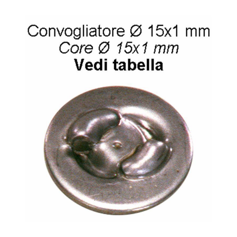 CONVOGL.ACCIAIO Ø15X1 FOROØ1,5