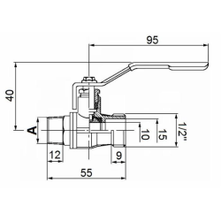 VALVOLA SFERA M.1/2"-M.1/2"