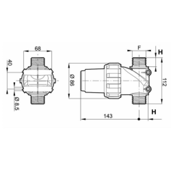 FILTRO MANDATA 1" M-100 MESH