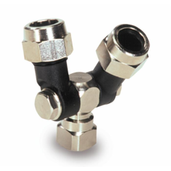 GETTO SNODATO DOPPIO - FEMMINA 1/4''